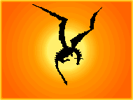 Logo des Drachentals (Drache vor Sonnenaufgang)